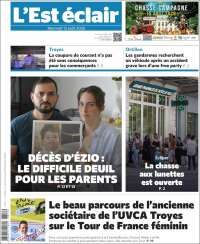 Portada de L'Est Eclair (Francia)