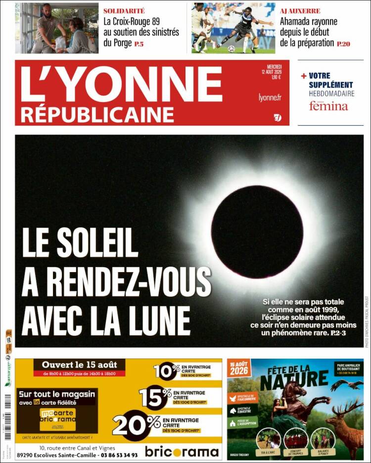 Portada de L'Yonne-Républicaine (Francia)