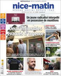 Portada de Nice-Matin (Francia)