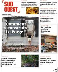 Portada de Sud Ouest (Francia)