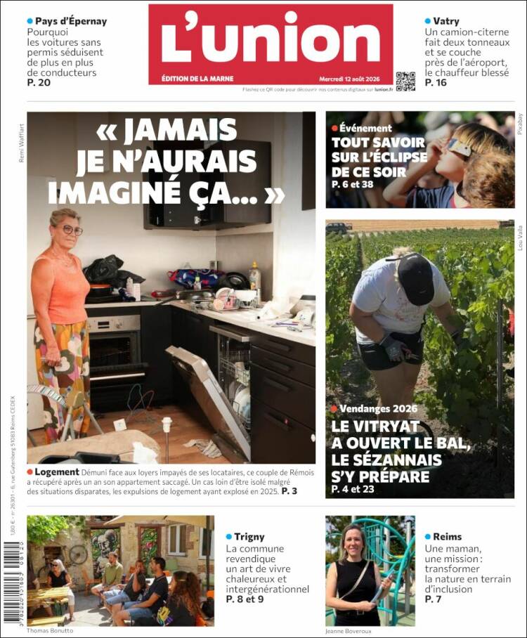 Portada de L'Union (Francia)
