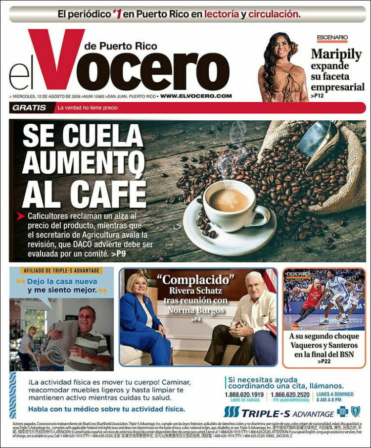 Portada de Vocero (Puerto Rico)