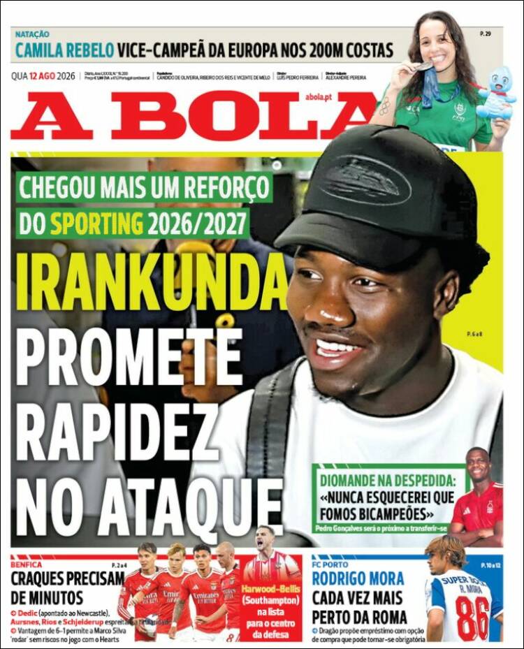 Portada de A Bola (Portugal)