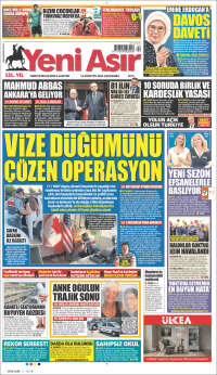 Portada de Yeni Asır (Turqu&iacute;a)