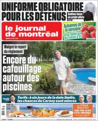 Portada de Le Journal de Montréal (Canad&aacute;)
