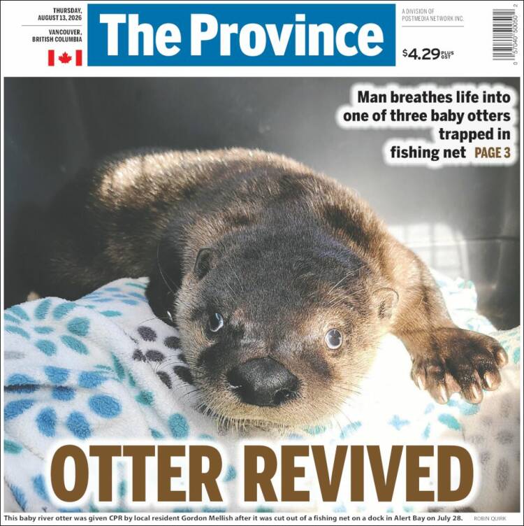 Portada de The Province (Canad&aacute;)