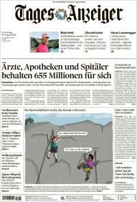 Portada de Tages-Anzeiger (Suiza)