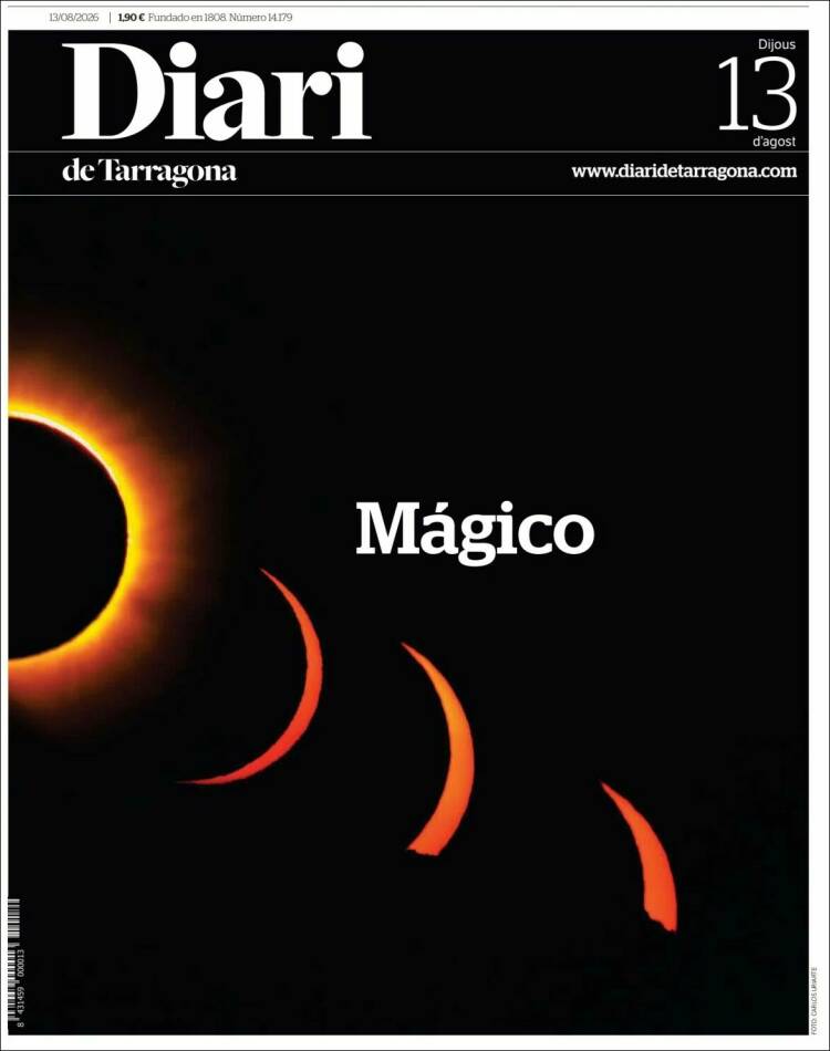 Portada de Diari de Tarragona (Espa&ntilde;a)