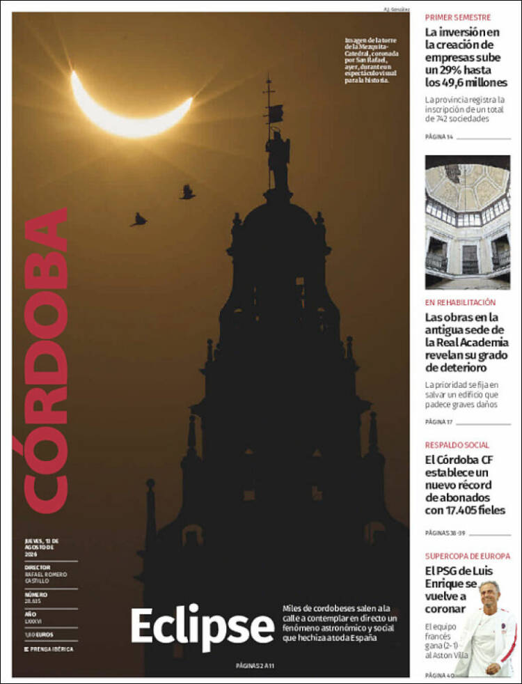 Portada de Diario de Córdoba (Espa&ntilde;a)