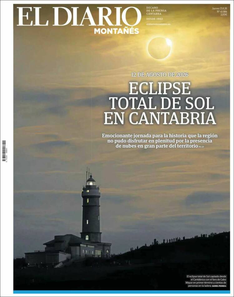 Portada de El Diario Montañés (Espa&ntilde;a)