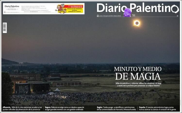 Portada de Diario Palentino (Espa&ntilde;a)