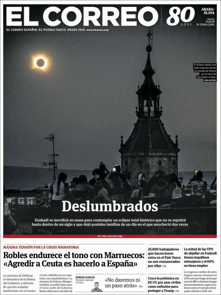 Portada de El Correo - Álava (Espa&ntilde;a)