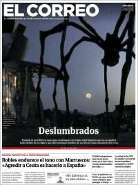 Portada de El Correo - Guipuzcoa (Espa&ntilde;a)