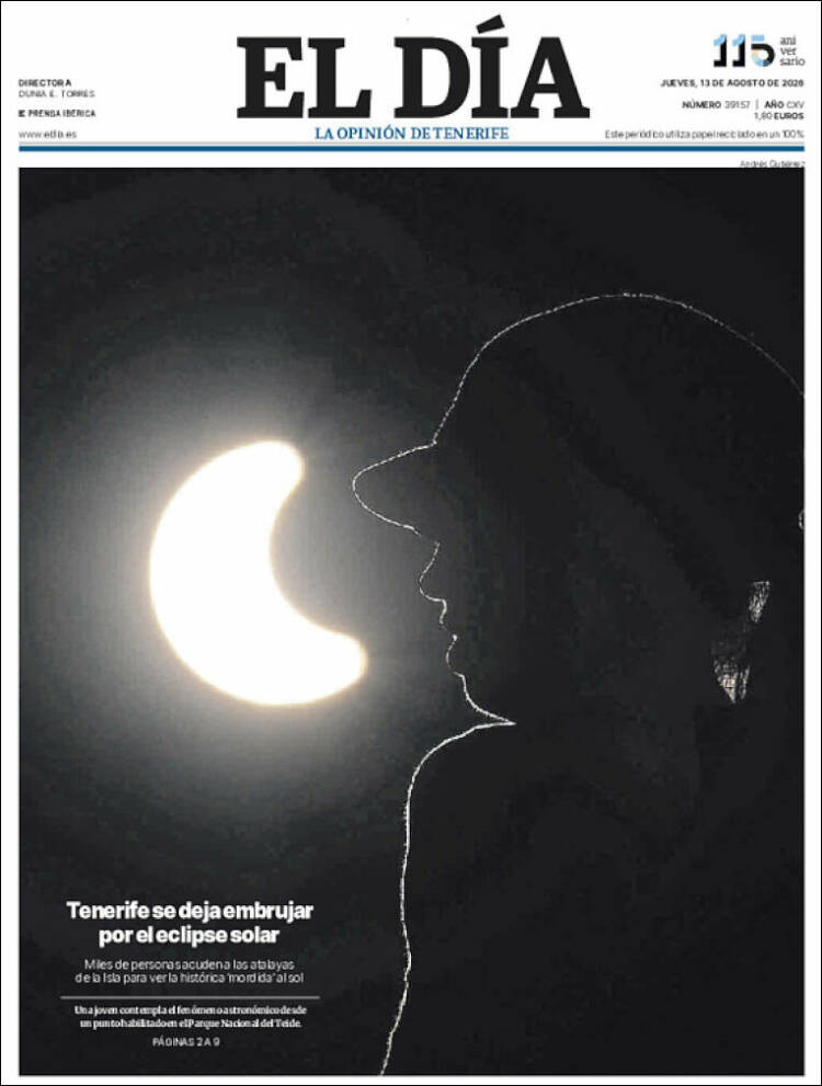 Portada de El Día (Espa&ntilde;a)