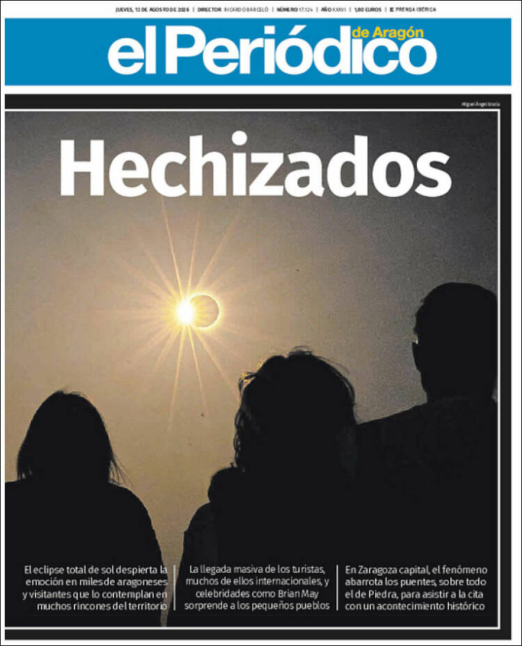 Portada de El Periódico de Aragón (Espa&ntilde;a)