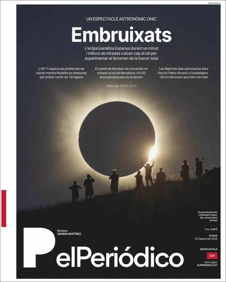 Portada de El Periódico de Catalunya (Espa&ntilde;a)