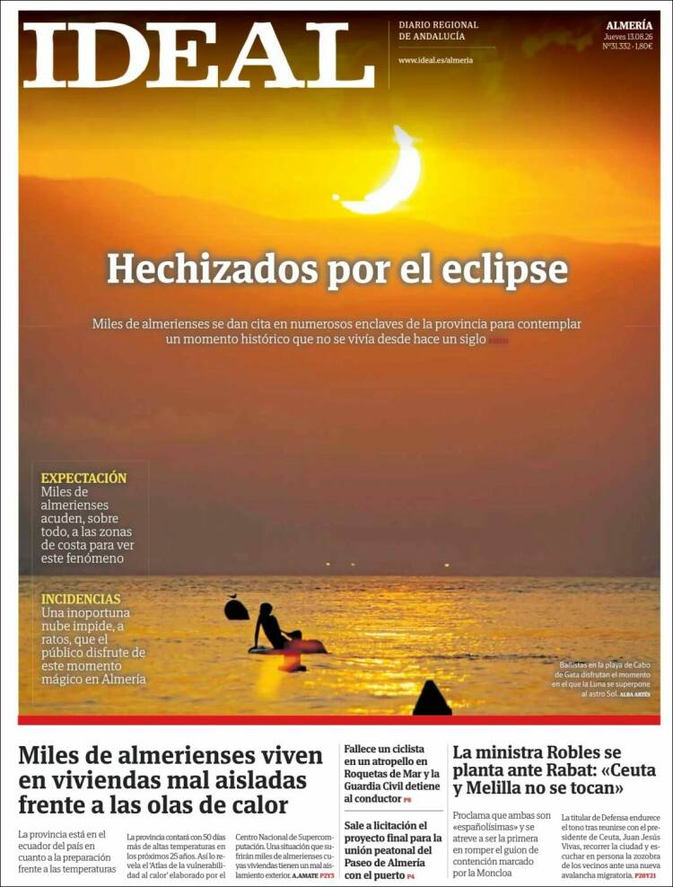 Portada de Ideal Almeria (Espa&ntilde;a)