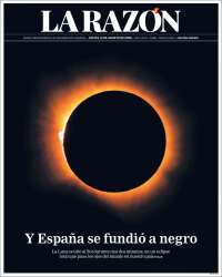 Portada de La Razón (Espa&ntilde;a)