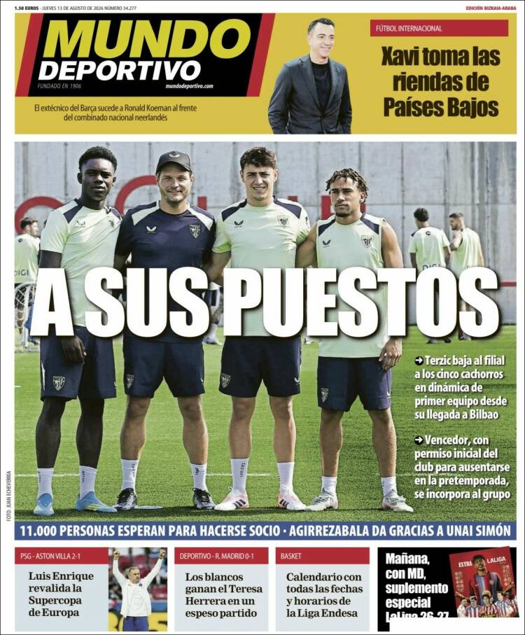 Portada de Mundo Deportivo Bizkaia (Espa&ntilde;a)