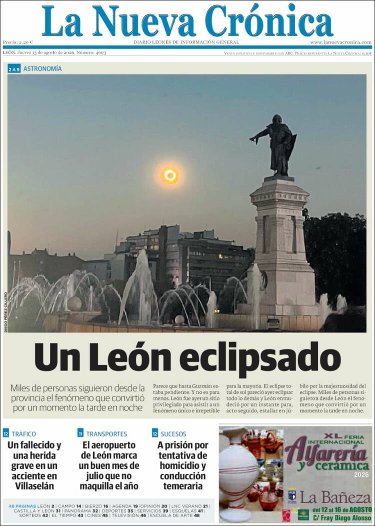 Portada de La Nueva Crónica (Espa&ntilde;a)