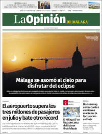 Portada de La Opinión de Málaga (Espa&ntilde;a)