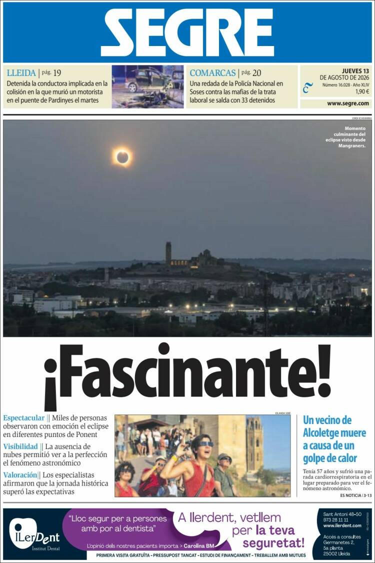 Portada de Segre  (Espa&ntilde;a)