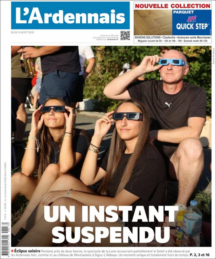 Portada de L'Ardenais (Francia)