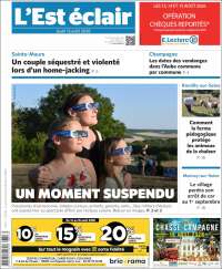 Portada de L'Est Eclair (Francia)