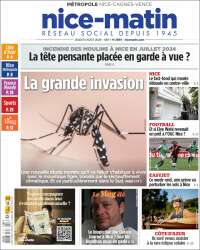 Portada de Nice-Matin (Francia)