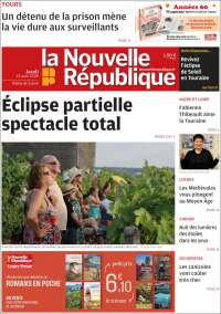 Portada de La Nouvelle Republique (Francia)