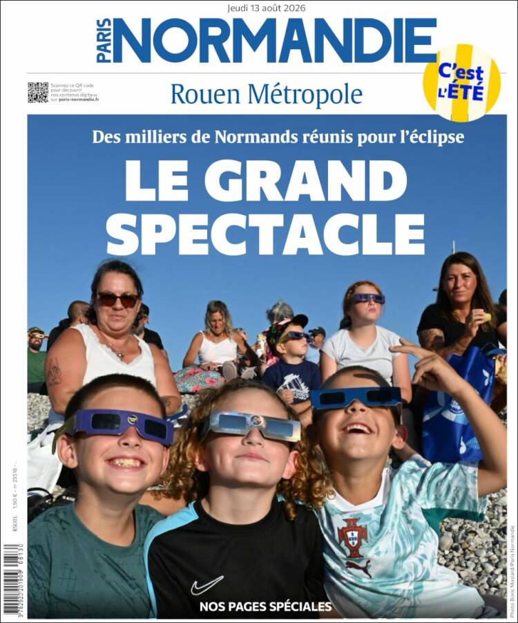 Portada de Paris Normandie (Francia)