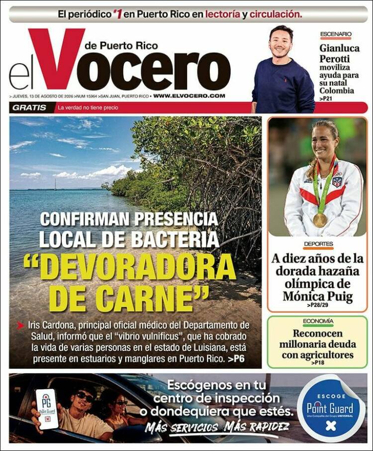 Portada de Vocero (Puerto Rico)
