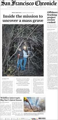 Portada de San Francisco Chronicle (USA)