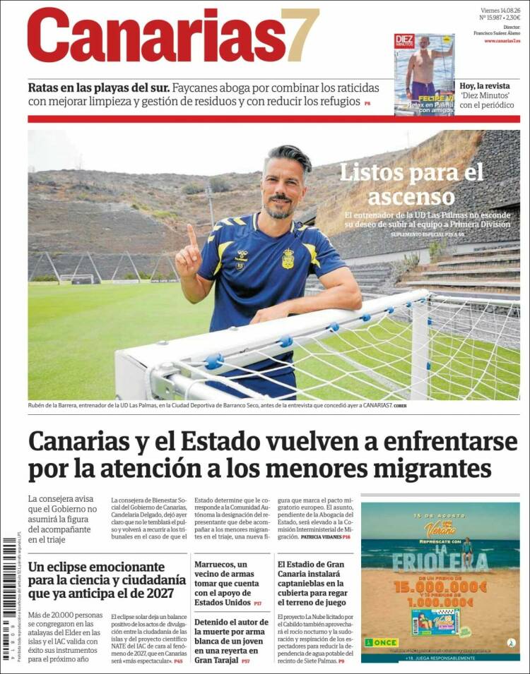 Portada de Canarias 7 (Espa&ntilde;a)