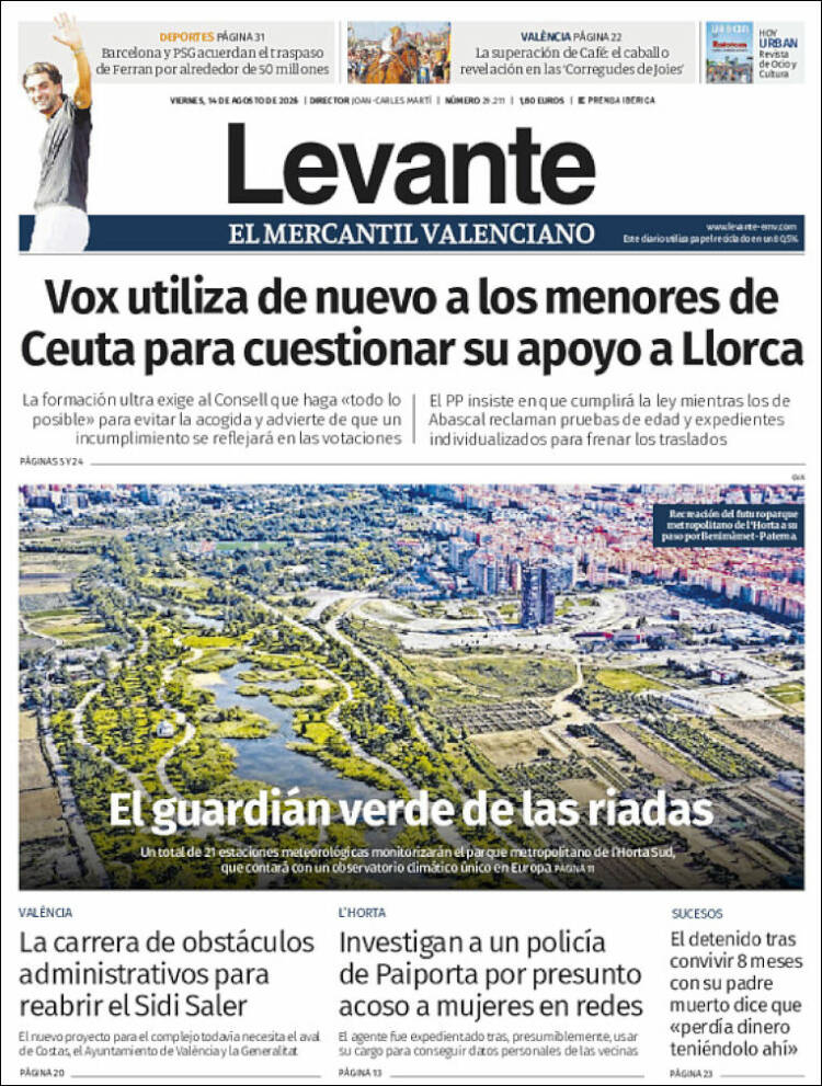 Portada de Levante (Espa&ntilde;a)