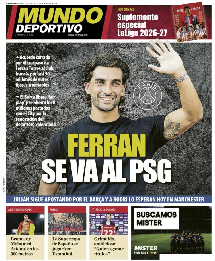 Portada de El Mundo Deportivo (Espa&ntilde;a)