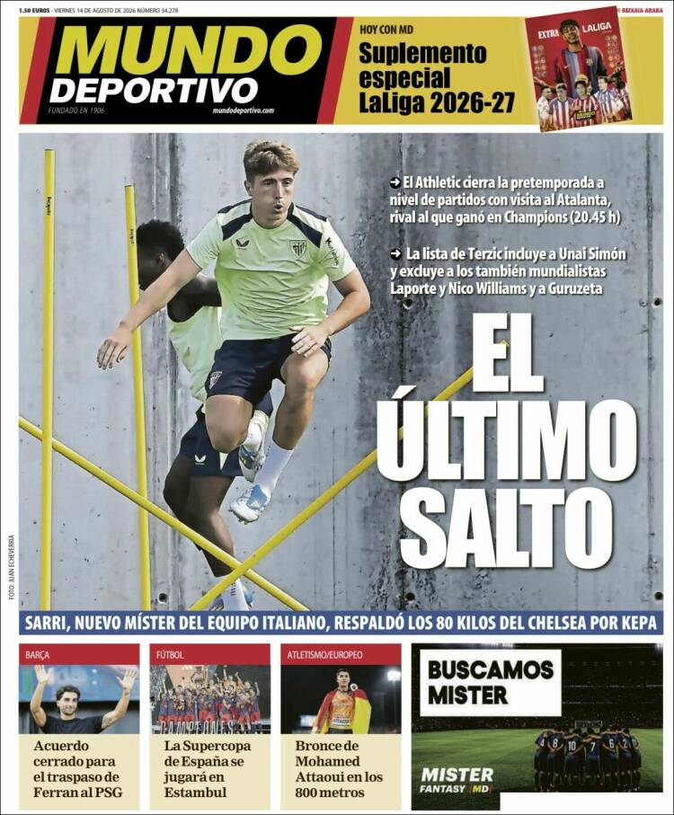 Portada de Mundo Deportivo Bizkaia (Espa&ntilde;a)
