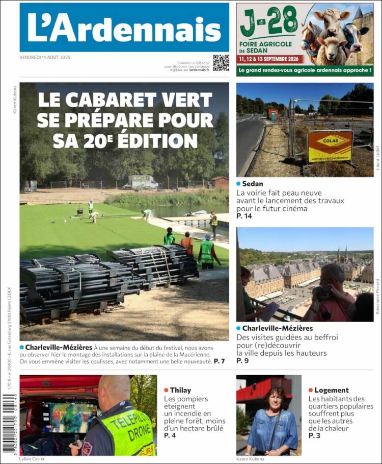 Portada de L'Ardenais (Francia)