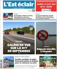 Portada de L'Est Eclair (Francia)