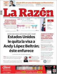 Portada de La Razón (Mexique)