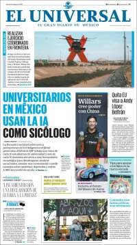 Portada de El Universal (Mexique)