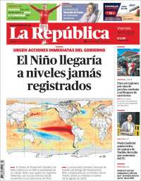 Portada de La Republica (Per&uacute;)