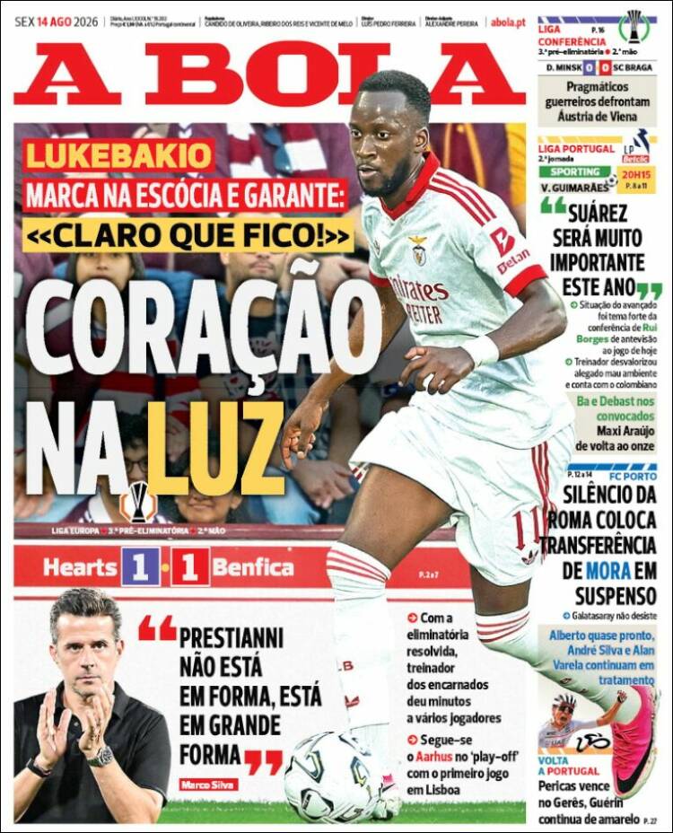 Portada de A Bola (Portugal)