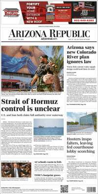 Portada de Arizona Republic News (USA)
