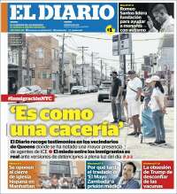 Portada de El Diario NY (USA)