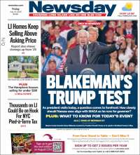 Portada de Newsday (USA)