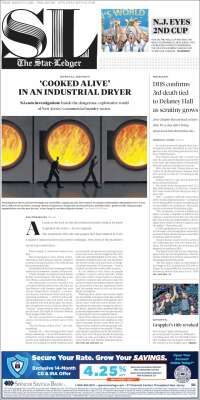 Portada de Star-Ledger (USA)