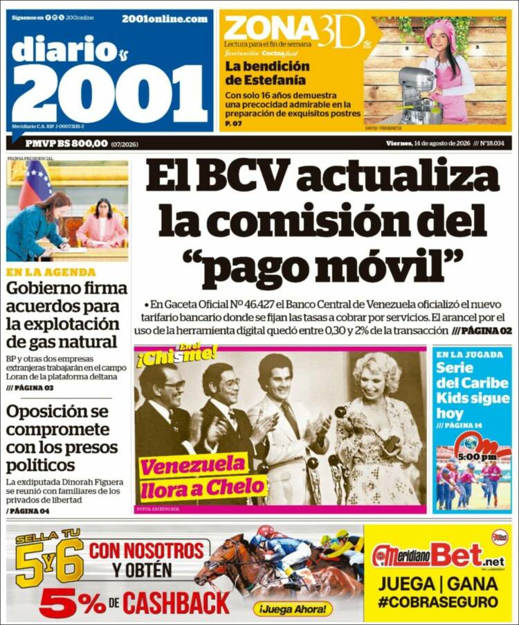 Portada de 2001 - Dosmiluno (Venezuela)