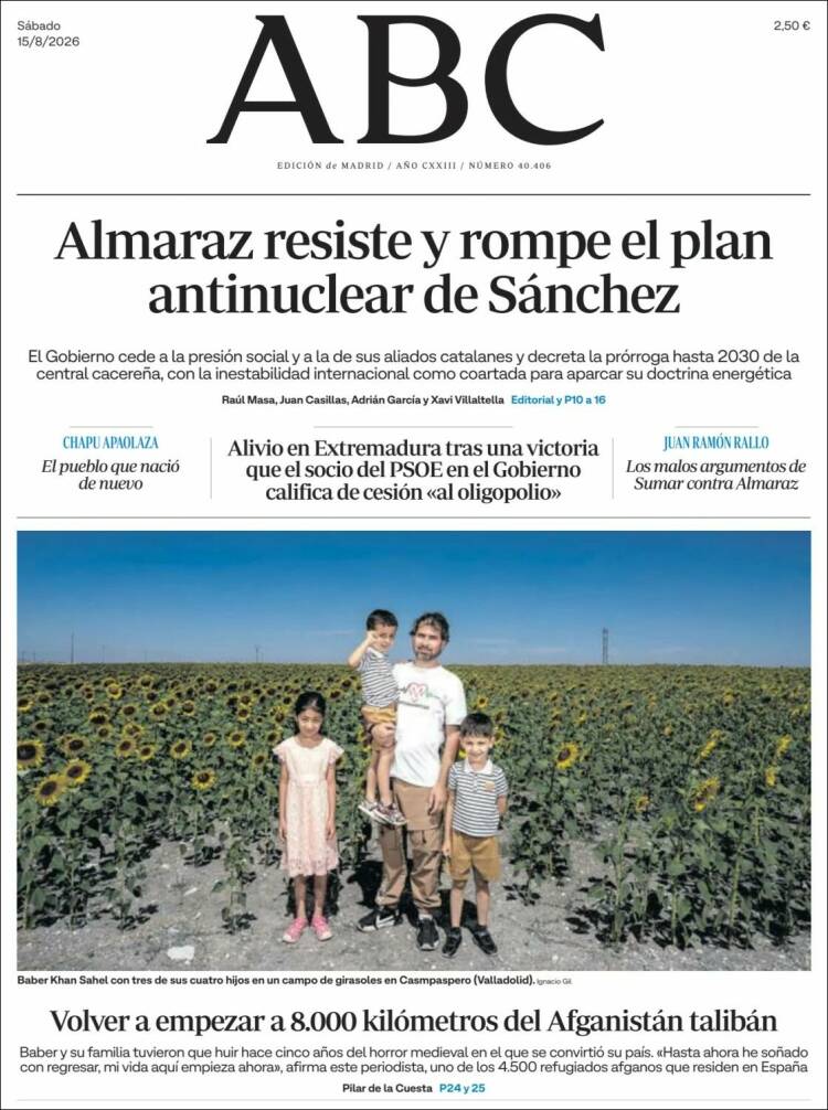Portada de ABC (España)