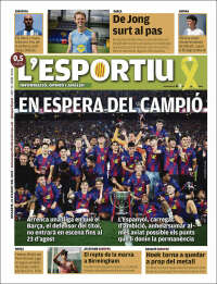 Portada de L'Esportiu (Espa&ntilde;a)